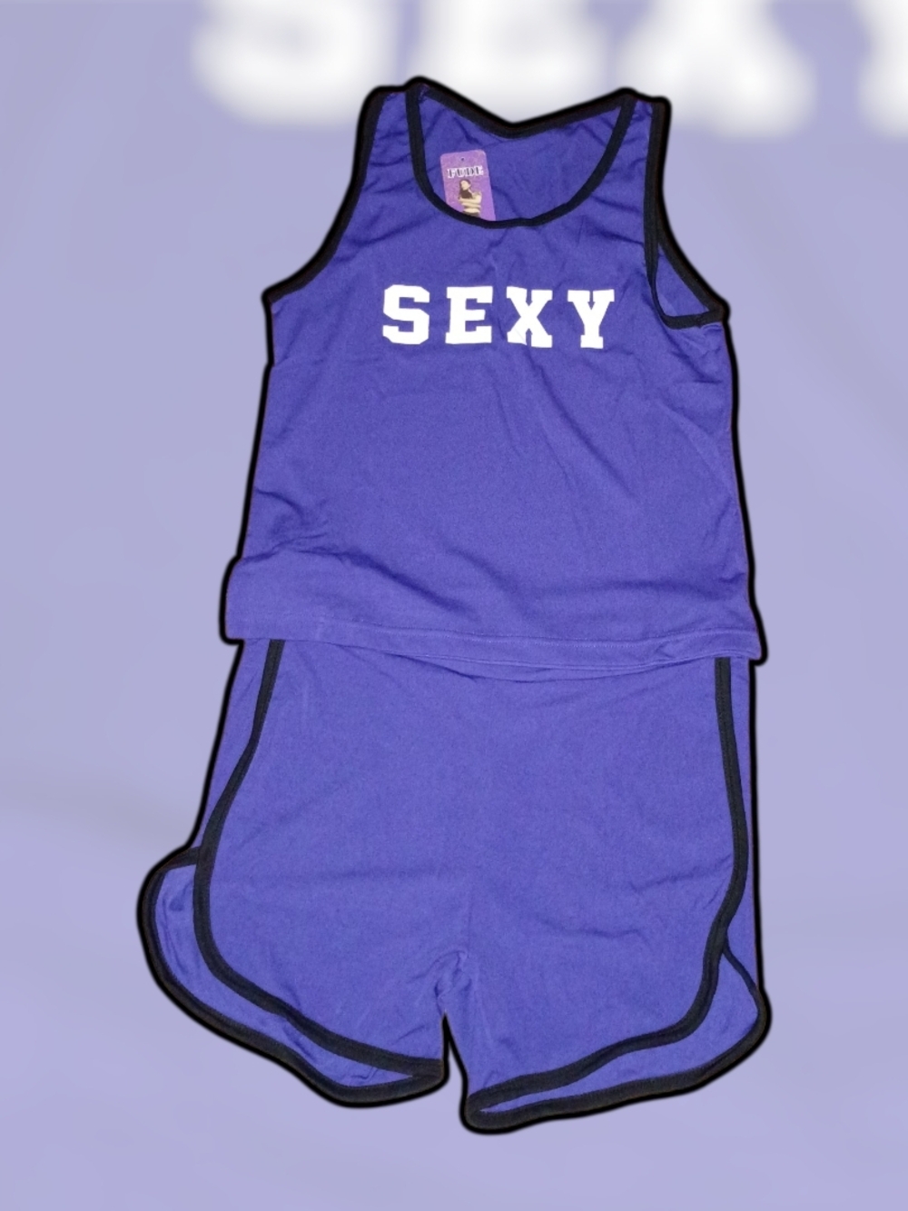 Sexy Women's Purple Active Shorts Skort
